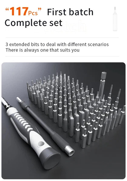 Precision Screwdriver Set 130 in 1 Portable Hand Tool Kits Magnetic Bits Small