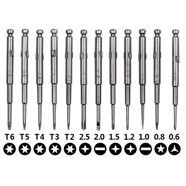 Screwdriver Set Small Electronics Tool Kit Repair Precision 13 in