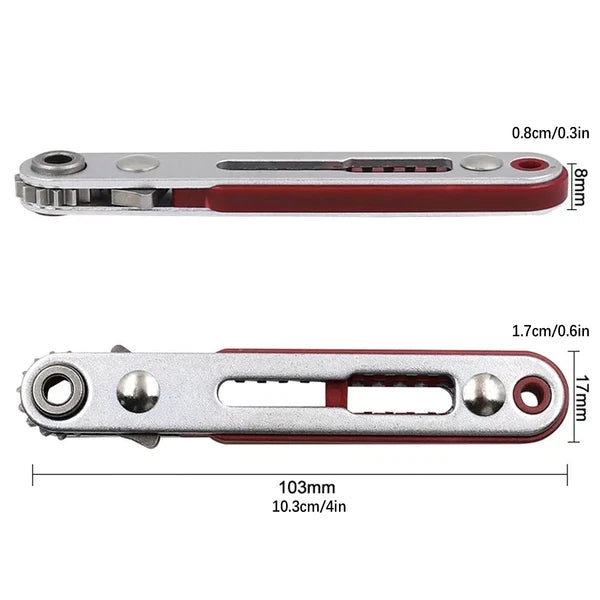 Chrome Vanadium Steel 15 teeth Two-way Ratchet Wrench Screwdriver Set Drill Bit