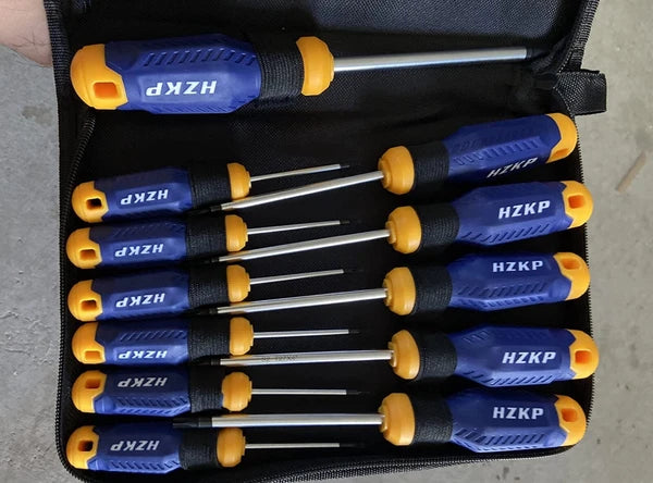SUNHZMCKP 7-Piece Screwdriver Set, 3 Phillips and 3 Flat Screw Driver Made