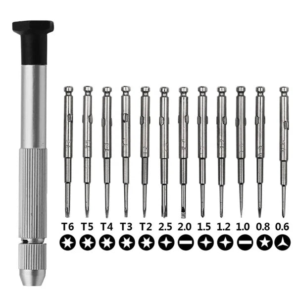 Screwdriver Set Small Electronics Tool Kit Repair Precision 13 in