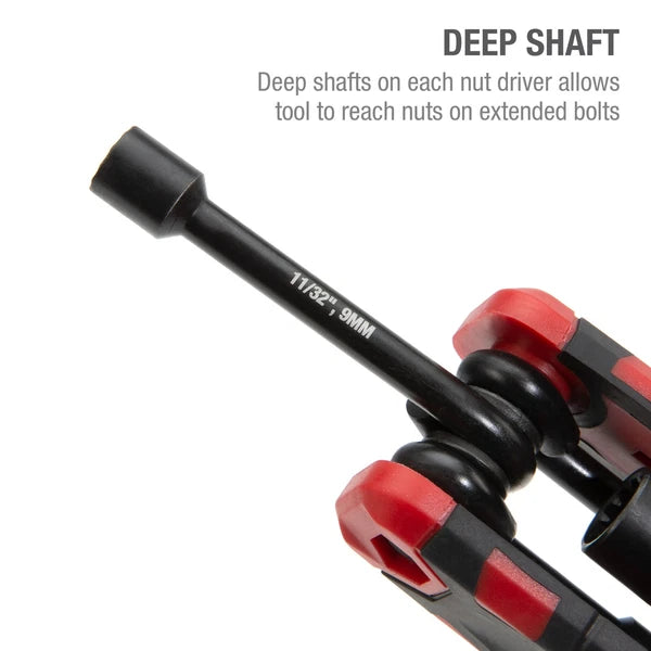 Steelman 6-Piece Universal Folding Nut Driver Set 60712