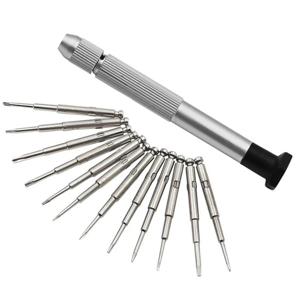 Screwdriver Set Small Electronics Tool Kit Repair Precision 13 in