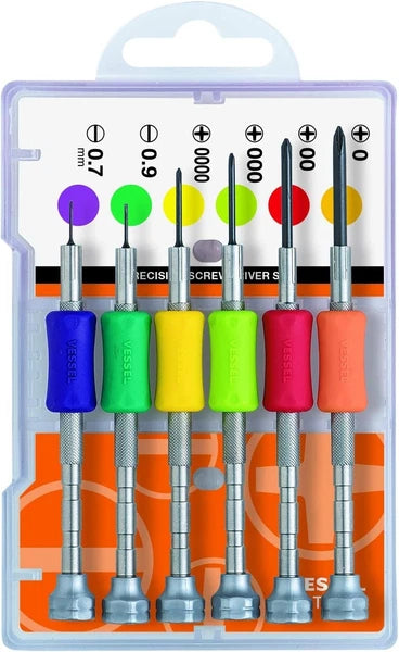 Efficient JIS Precision Screwdriver Set for Professionals - 6 Lightweight Tools
