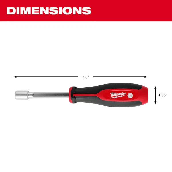 Milwaukee 48-22-2444 SAE HollowCore Nut Driver Set - 4 PC