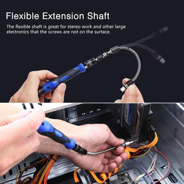 Oria 60 in 1 Magnetic Screwdriver Set, Precision Screwdriver Set with 56 Bits D
