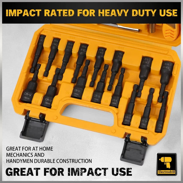 Elead 47-piece Magnetic Nut Driver & Screwdriver Bit Set - Strong Magnetic Nut D