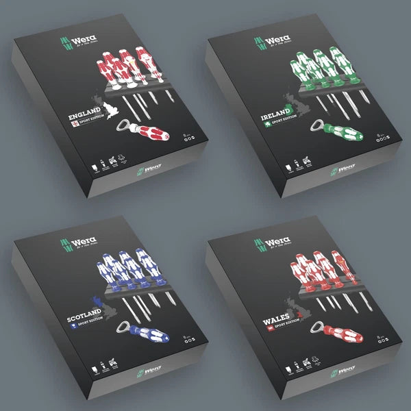 Wera Kraftform Sports Edition Scotland - 8 Piece Screwdriver Set SL/PZ/PH