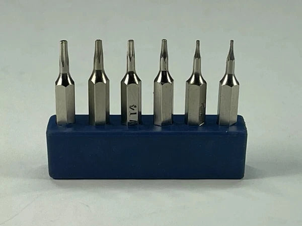 Torx Screwdriver micro Bit Set T1,T2, T3, T4, T5,TR6 /T6H Security Hex System 4