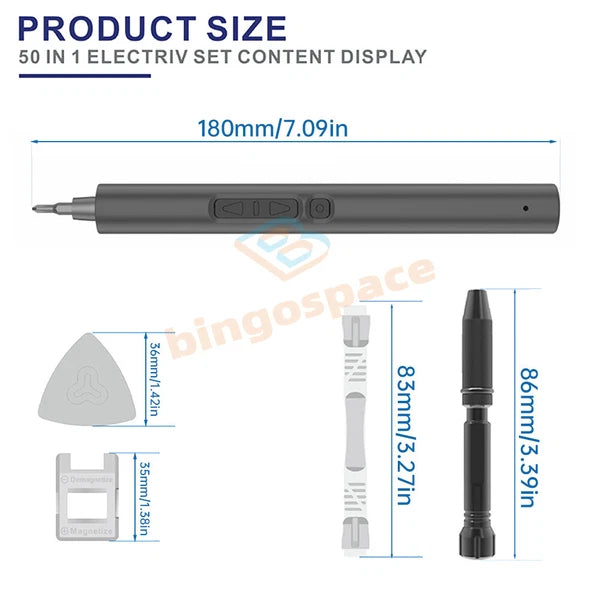 Mini Electric Screwdriver Cordless Precision Screwdriver Set with 40 Driver Bits