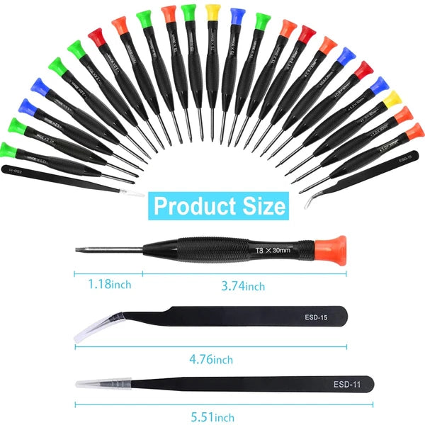 Precision Screwdriver Set, 25 PCS Small Screwdriver Set Magnetic, with Torx F...