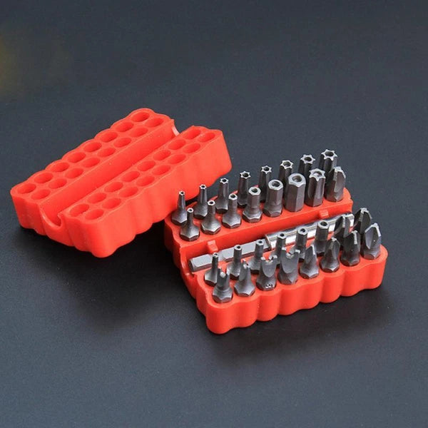 33 Torx Security Bit Set - Hex Star Spanner & Tri-Wing Tamper-Proof Tool