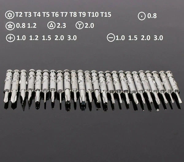 Screwdriver Set Magnetic 25 in 1 Small Screwdriver Set for Repair Electronics HO