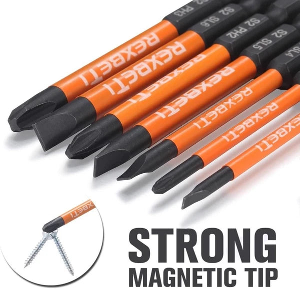 Versatile 12-Piece Slotted Phillips Screwdriver Set, S2 Steel with Magnetic Tips