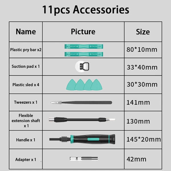 152 in 1 Magnetic Precision Screwdriver Set PC Phone Electronics Repair Device