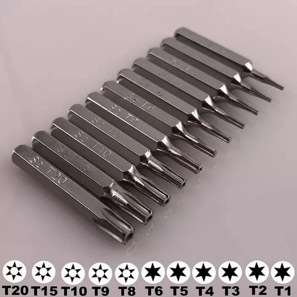 Torx  micro Bit Set T1 T2T3 T4 T5 T6 T8H T9H T10H T15H T20H for cellphone repair
