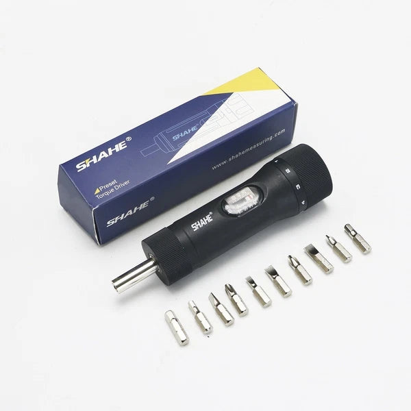 Torque Screwdriver 1/4" Drive Screwdriver Torque Wrench Driver 10pcs Bits Set