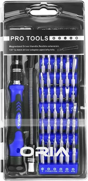 Oria 60 in 1 Magnetic Screwdriver Set, Precision Screwdriver Set with 56 Bits D