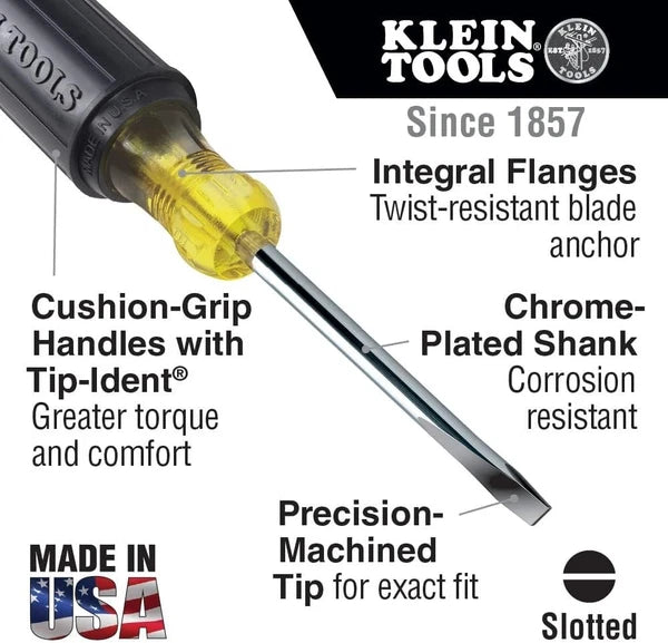8-Piece Precision Insulated Screwdriver Set with Comfort Grip & Magnetizer