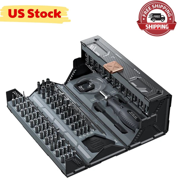 Precision Ratchet Screwdriver Set with Case, 180 in 1 Computer Screwdriver