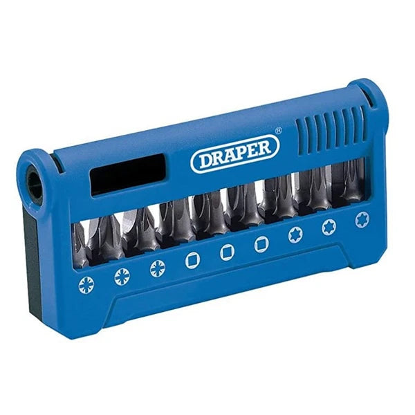 19pc Screwdriver & Multi Bit Set PZ PH TX Magnetic Holder + Case Draper 04497