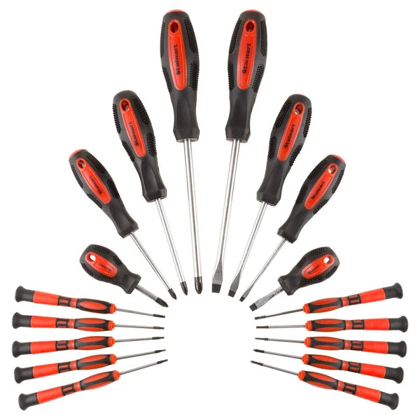 75-HT4088 18 Piece Screwdriver Set with Wall Mount and Magnetic Tips-