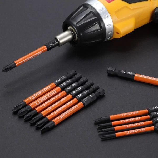 Versatile 12-Piece Slotted Phillips Screwdriver Set, S2 Steel with Magnetic Tips