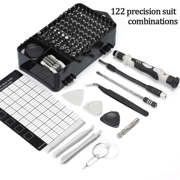 Precision Screwdriver Set 122PC Electronic Tool kit Computer PC LaptopRepair Kit