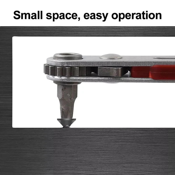 Chrome Vanadium Steel 15 teeth Two-way Ratchet Wrench Screwdriver Set Drill Bit