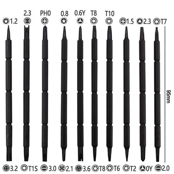 25 In 1 Screwdriver Set Precision Removable Screwdriver Bits Magnetic Hand Tools