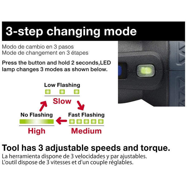 Vessel Ball Grip Cordless Electric Screwdriver Variable Speed Recharge 220USBP5U