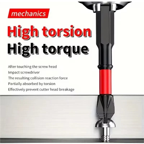7PCS Magnetic Anti-Shock Batch Head High Hardness Non-slip Cross Screwdriver Nwv