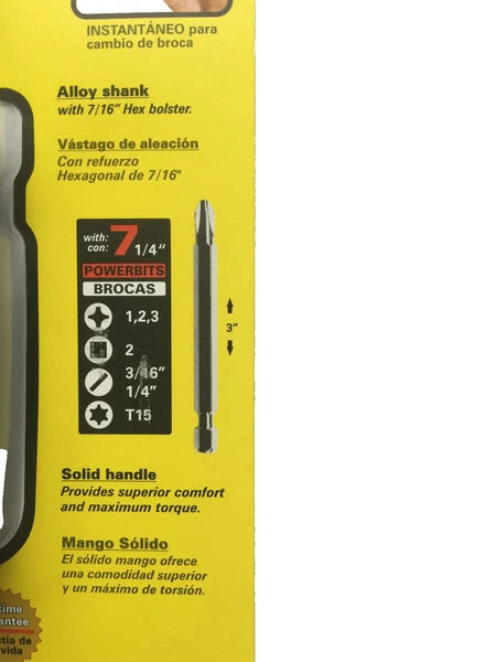 PICQUIC SIXPAC Plus Screwdriver Multi Bit with 7 Hex Bits - "Reflex Blue"