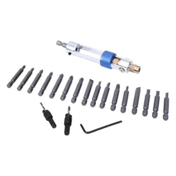 20PC Half Time Drill Driver Multi Screwdriver Set 16 Kinds Head with Countersink