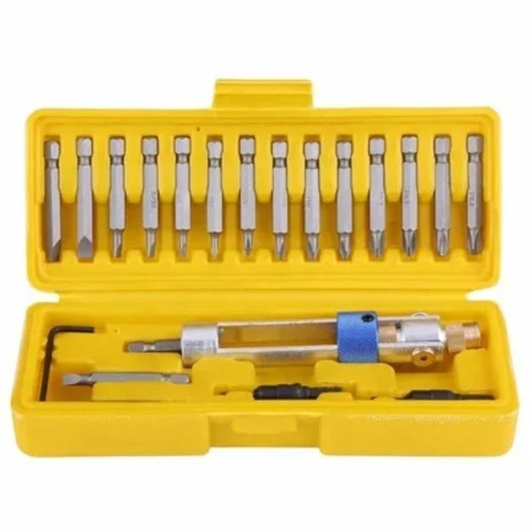 20PC Half Time Drill Driver Multi Screwdriver Set 16 Kinds Head with Countersink