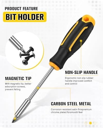 pcs General Household Tool Set, Includes Precision Screwdrivers, Bits 27