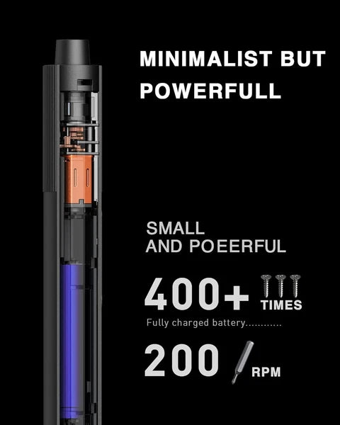 Xiaomi Rechargeable Magnetic Electric Precision Screwdriver Type-C Charging Gray