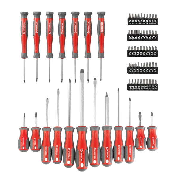 INTERTOOL 70-Piece Magnetic Screwdriver Set with Multi Bits VT08-3370