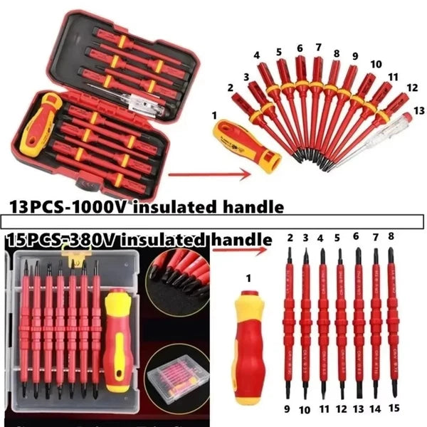 Slotted Magnetic Screw Driver Bits Kit and Magnetic Slotted Bits Repair Tool New